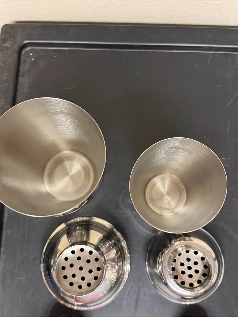 Stainless Steel Cocktail Shaker Set - Silver